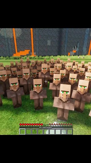 48K views · 2.4K reactions | ผมให้ Villagers สร้างหมู่บ้าน #Minecraft | My freedoms | Facebook