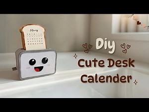 This Cute DIY Desk Calendar Is TOO ADORABLE 😍 | Easy Paper Craft