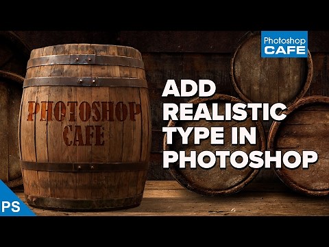 How to add REALISTIC TEXT to a PHOTO - Photoshop tutorial