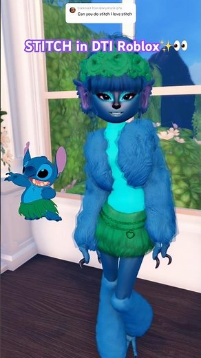 I Recreated STITCH from Lilo & Stitch in DTI Roblox!💙✨ #dresstoimpress #dti #stitch #liloandstitch