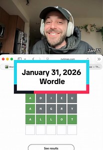 Wordle Challenge for January 31, 2026