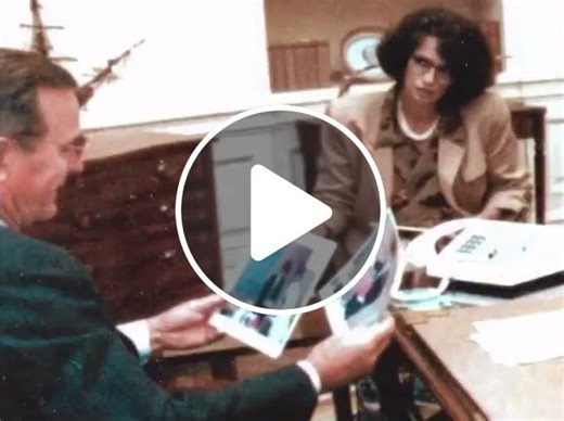 CIA disguise expert Jonna Mendez removes her lifelike face mask in front of President George H. W. Bush. - NewsBreak