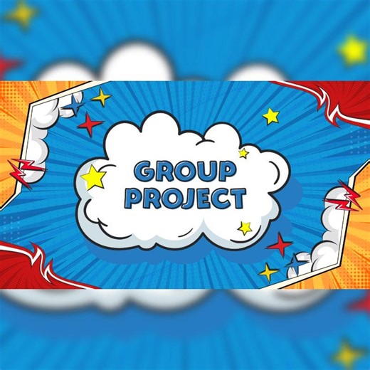 Comic Book Group Project Template | Superhero PowerPoint, Google Slides (Digital Download)