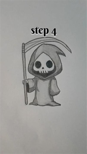 ☠️ Bringing darkness to life with pencil ✏️ | Grim Reaper sketch 🖤Every shadow tells a story...