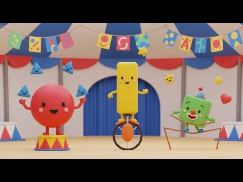The Silly Shape Circus 🎪 | Fun Learning Song for Kids | Shapes & Movement Rhyme