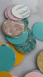 50 Circles on Pretty Pattern Paper and Cardstock - Size 1 1/4" - Etsy UK