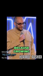 2K views | NEXT MONTH  October 24 - 27, 2024  Edmonton, AB - Rick Bronson's The Comic Strip Hormoz Rashidi, born in Iran and raised in California, is a paid regular at The Comedy Store in Los Angeles. After earning a degree from UC Berkeley and briefly working in Washington DC, he pursued his true passion—stand-up comedy. Now he's making audiences laugh on stage and writing comedy scripts in LA. | Rick Bronson's The Comic Strip | Facebook