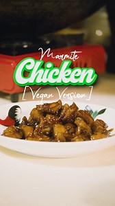MARMITE CHICKEN [Vegan version] – CHEF DAVE #chefdaveveganjourney #chefdavevegantamizh #veganstyle #marmitechicken Preparation Time: 15 minutes Cooking Time: 20 minutes Servings: 2-3 pax Recipe Ingredients: 250g hericium mushrooms A little cornstarch A little sesame seeds 3 cloves garlic (pounded) A little oil Sauce ingredients: 1 tbsp marmite sauce 2-3 tbsp light soy sauce ½ tbsp dark soy sauce 1 tbsp vegetarian oyster sauce 2-3 tbsp maple syrup 1 cup water *Mix all the sauce ingredients togeth