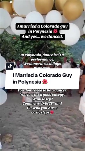 In Polynesia we don’t dance to perform. We dance to celebrate life. Weddings. Birthdays. Family moments. If you want to learn, have fun and refill your cup, start with the 2 free basics. Comment “DANCE” and I’ll send them.