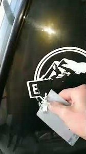 How to quickly remove a sticker from a car body without damaging the paintwork.