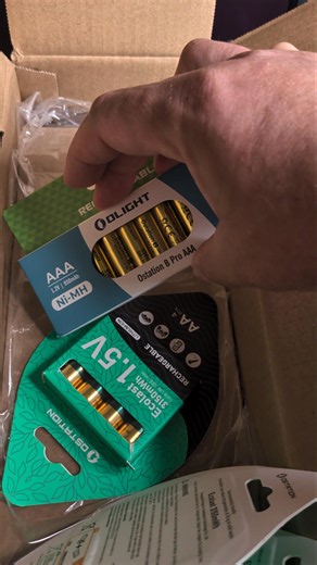 Finally! Batteries Included! #batteries #rechargable #charge