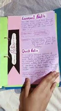 Account file on Ratio analysis and cash flow statement class 12 #class 12 #file #viva