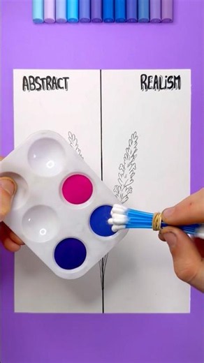 🌿💜 Lavender Art Battle! 😏 ABSTRACT vs REALISM! ✨🎨 Which Side Wins?! 👀
