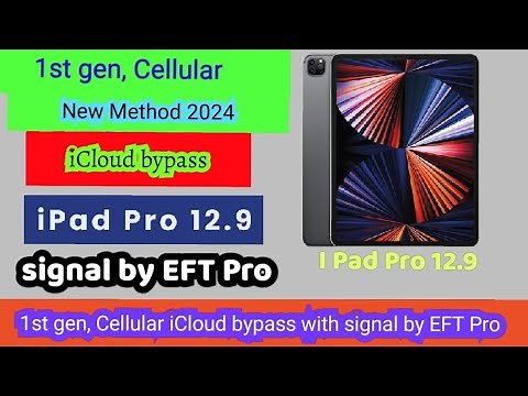 iPad Pro 12 9 inch 1st gen, Cellular iCloud bypass with signal by EFT Pro