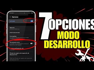 7 OPCIONES DE DESARROLLADOR QUE OPTIMIZAN TU CELULAR | HAZ MAS RÁPIDO TU MÓVIL SIN APLICACIONES