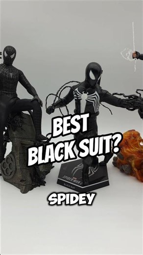 BEST Hot Toys Black Suit Spidey? #hottoys #spiderman #marvel #actionfigures #collectibles