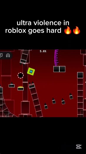 ultra violence but roblox #gd #roblox #shorts #geometrydash #ultraviolence