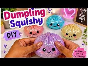 How to Make a VIRAL DUMPLING SQUISHY at HOME! 🫧😱😳