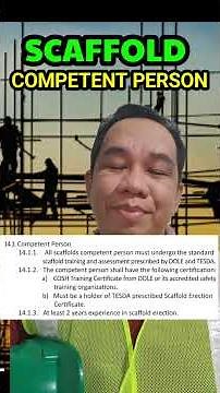 Scaffold Competent Person #kwentongsafety #safetyfirst #safety
