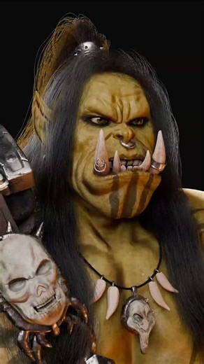 65 Hours to Render This Orc Animation 💀 | 3D Character Art #shorts #blender3d