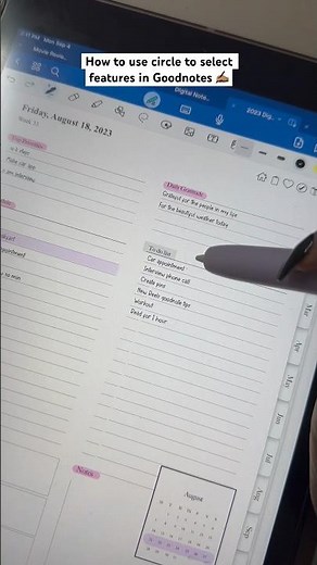 How to use circle to select, using Goodnotes #goodnotes #tutorial #howto #ipad #digitalplanner