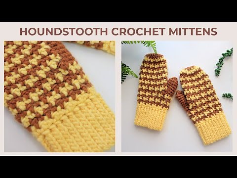 Easy Crochet Mittens Pattern Tutorial