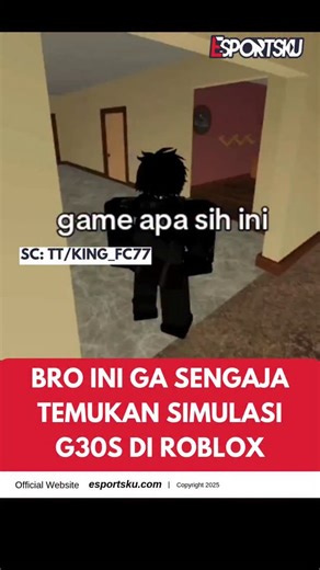 Sampai kedalam Roblox juga 💀 Map bernama "Hanya Game Biasa 2" merupakan Simulasi dimana kita akan melihat kejadian G30S dimulai. Tentu banyak yang bertanya dan penasaran juga untuk memainkan Map ini, bahkan ada Bad atau Good Ending yang bisa kalian coba dapatkan. Tertarik Coba? Sc: Tertera Esportsku adalah media esports independen, Tombol save dan share disebelah kanan! | Kode Redeem FF 2023