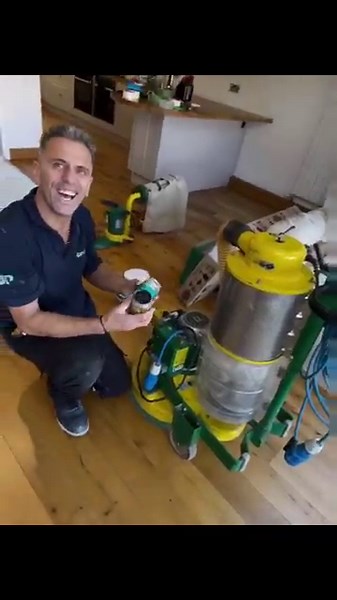 Trio Floor Sander Hire on Oak plank flooring