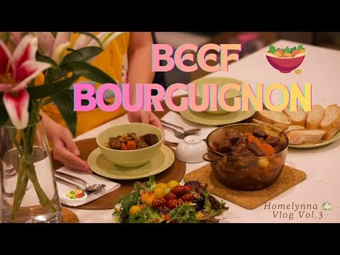 Peace, Love & Beef Bourguignon 🥰 | A Slow Dinner That Healed My Heart 🌱💕