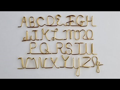 How to Make Wire Letters // Upper Case Alphabet Tutorial
