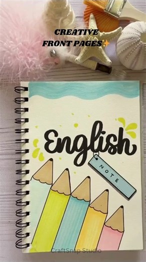 Easy Front Page Design #FrontPageDesign #ProjectDesign #DIYCraft #SchoolProjects #CreativeIdeas