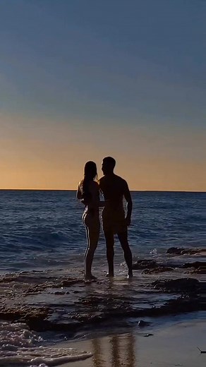 Romantic Bikini Couple Beach Photoshoot