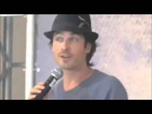 Ian Somerhalder singing!!!