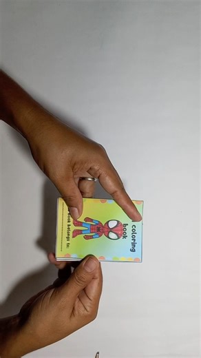 Mini Foldable Coloring Book – See How It Looks! #shorts #minibooks