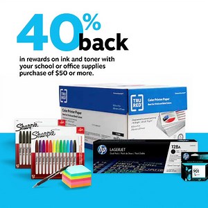 109 reactions · 19 shares | Get rewarded when you bundle. Receive 40% back in rewards on ink and toner with your school or office supplies purchase of $50 or more. | Staples | Facebook
