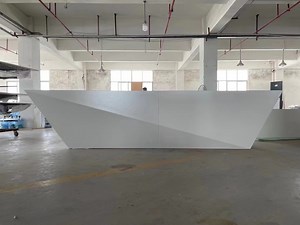 [Hot Item] Wooden Secretary Reception Table Specifications High Quality Office Front Counter