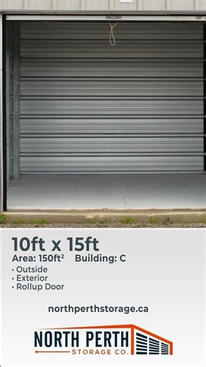 North Perth Storage: 10' x 15' Storage Unit