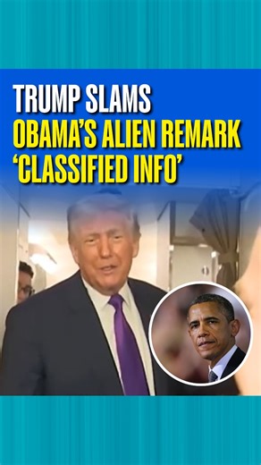 President Donald Trump accused Barack Obama of improperly sharing classified information after the former president told a podcaster that aliens are real, though he hadn't seen evidence and dismissed Area 51 conspiracies. #DonaldTrump | #BarackObama | #Classifiedinformation | #RepublicWorld | Republic
