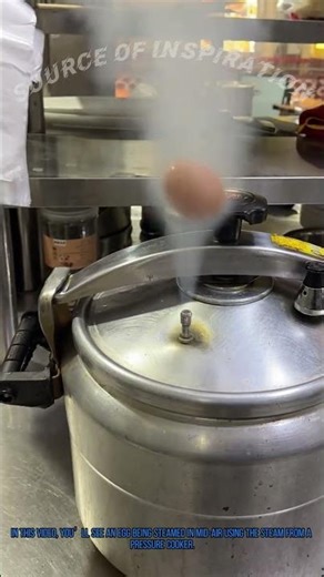 How to Steam Eggs in Mid-Air with Pressure Cooker Steam - Kitchen Innovation Hack