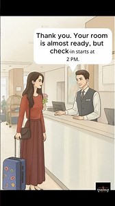 🛄 Early Hotel Check-In Request – Simple English Dialogue #learnenglish #dailyenglish #english