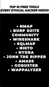 Top 10 FREE Ethical Hacking Tools in 2025 (Must Have!)