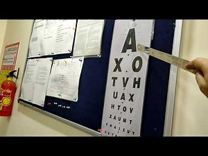 Determination of visual acuity by using Snellen's chart#visualacuity