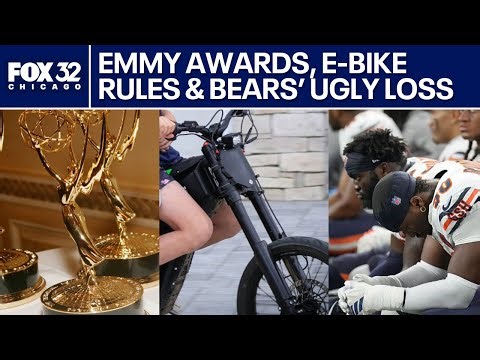 ChicagoNOW: Emmy awards recap, E-bike crackdown & another Bears loss