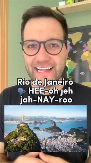 Learn Portuguese on Instagram: "Learn to Pronounce Portuguese Like a Brazilian 🇧🇷✨ In this video, I’ll teach you how to say “Rio de Janeiro,” “São Paulo,” and “Brasil” the right way — just like natives do. If you want to sound more natural when speaking Portuguese, start here!"