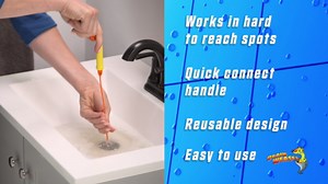 FlexiSnake Drain Weasel Refill - Sink Snake Hair Clog Remover Tool, Sink, Pipe, Bathroom, Bathtub Drain Cleaner, 18-inch Long Flexible Disposable Wands, Made in The USA, 5 Pack