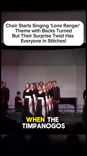 63K views · 188 reactions | Choir Starts Singing ‘Lone Ranger’ Theme with Backs Turned—But Their Surprise Twist Has Everyone in Stitches! | Vibes Corner | Facebook