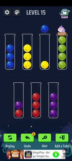 Ball Sort Puzzle Level 15