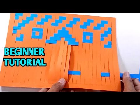 Simple Paper Weaving Tutorial for Beginners | Easy Paper Craft Ideas