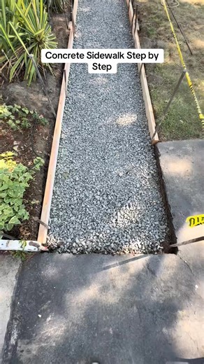 Concrete Walkway Step by Step #construction #concrete #sidewalk #DIY #howto | Ellaonwheels0 | Facebook