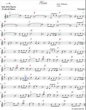 🎼 Aline - 240 - Tutorial Partitura Fácil 2